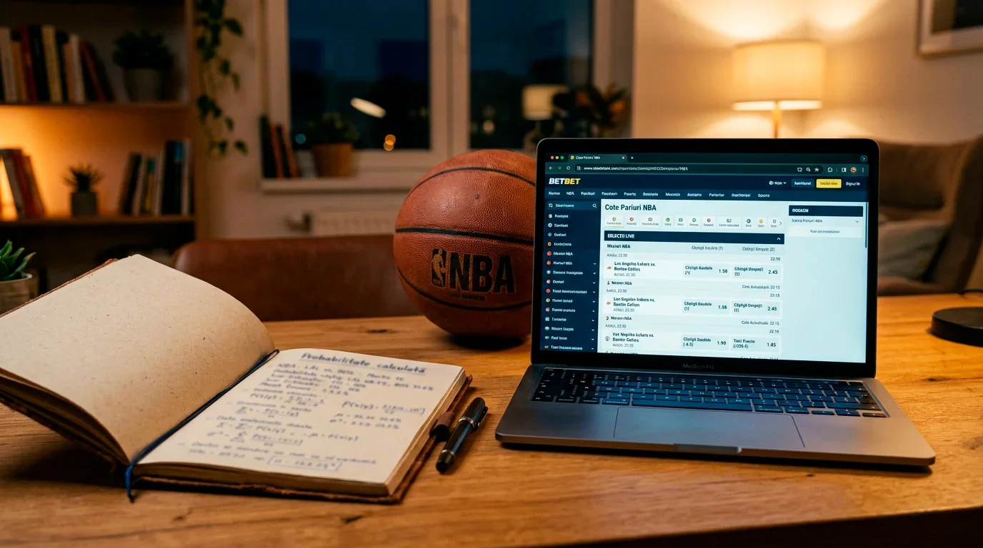 Comparatie intre probabilitatea estimata si cota unui operator de pariuri pe un meci NBA